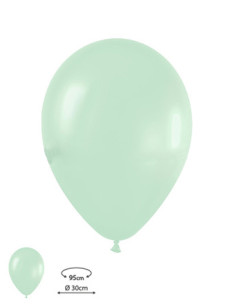 Globos látex satín verde 30cm 50 u. Ducaval envios 24/48 horas