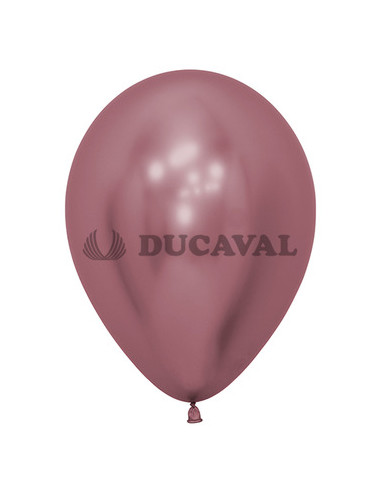 Globo látex rosado reflex 30cm 50 unidades  Ducaval envios 24/48 hor