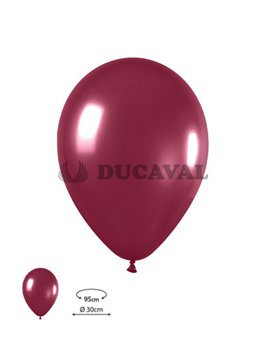 Globos látex metal vino tinto R12 Sempertex | Ducaval |