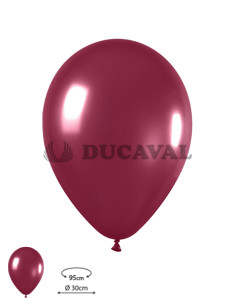 Globos látex metal vino tinto R12 Sempertex | Ducaval |
