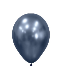 Globo látex azul galaxy reflex 30cm 50 unidades | Ducaval | Envíos 24