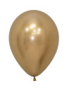 Globo látex oro reflex 30cm 50 unidades Liragram | Ducaval | Envios 2