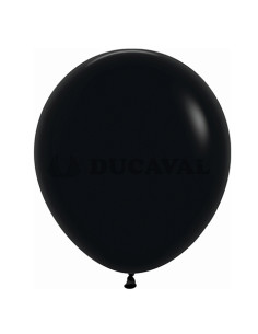 Globos látex negro 45cm 15 unidades