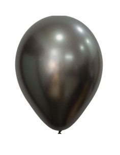 Globo látex Silk gris medianoche 30cm 50ud | Ducaval | Envías 24/48 h