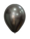Globo látex Silk gris medianoche 30cm 50ud | Ducaval | Envías 24/48 h