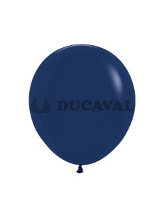 Globo látex fashion azul naval 45cm 15ud |Ducaval | Envíos 24/48 hora