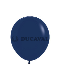 Globo látex fashion azul naval 45cm 15ud |Ducaval | Envíos 24/48 hora