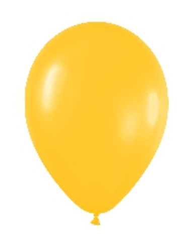 Globo látex amarillo girasol fashion SLD 30cm 50 unidades. Ducaval en