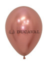 Globo latex rosa dorado R12 Sempertex | Ducaval 2448 h envios