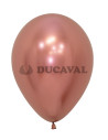 Globo latex rosa dorado R12 Sempertex | Ducaval 2448 h envios