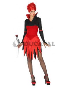 Disfraz Vampiresa roja mujer | DUCAVAL | Envíos 24/48h
