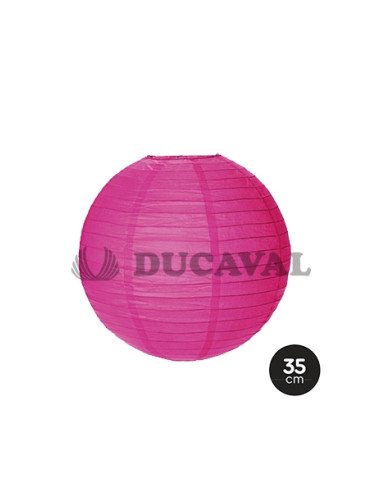 Lámpara papel esfera rosa 35cm