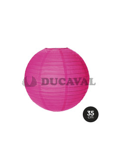 Lámpara papel esfera rosa 35cm