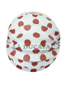 Farol esférico blanco lunar rojo 22cm