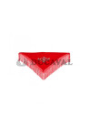 Mantón pequeño bordado rojo