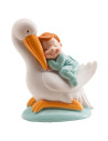 Figura cigüeña dormida 10cm | DUCAVAL | Envíos 24/48 horas