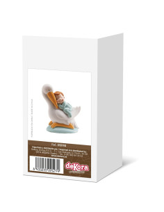 Figura cigüeña dormida 10cm | DUCAVAL | Envíos 24/48 horas