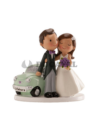 Figura boda coche just married 12cm | Ducaval | Envíos 24/48 horas