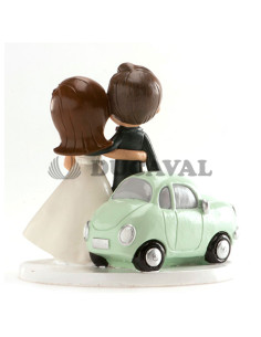 Figura boda coche just married 12cm | Ducaval | Envíos 24/48 horas