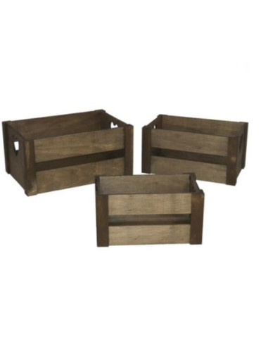 Set 3 cajas garden nature marrón | Ducaval | Envías 24/48 horas 