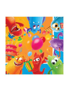 Servilletas monsters 33x33 20u | Ducaval | Envías 24/48 horas 