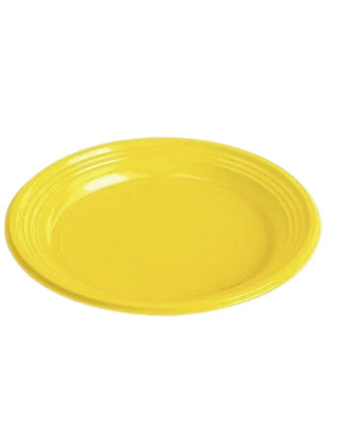 Plato reutilizable postre amarillo 17 cm 12 und | Ducaval | Envías 24