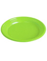Plato reutilizable llano verde 22 cm 10 und | Ducaval | Envías 24/48 