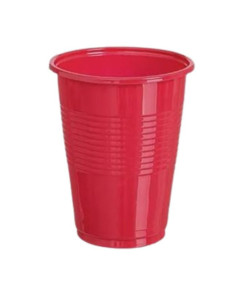 Vaso reutilizable plástico rojo 200 cc 25 und | Ducaval | Envías 24/4
