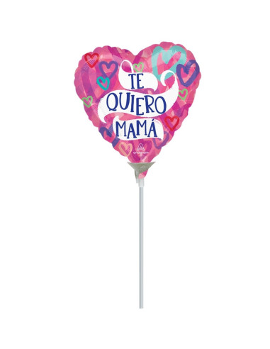 Globo foil mini con palo Felicidades I Ducaval I Envíos 24/48 horas