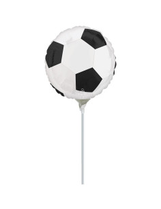 Globo foil mini con palo balón de fútbol I Ducaval I Envíos 24/48 hor