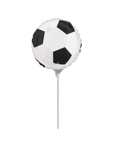 Globo foil mini con palo balón de fútbol I Ducaval I Envíos 24/48 hor