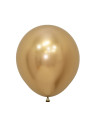 Globo látex reflex dorado 45cm 15ud | Ducaval | Envíos 24/48h