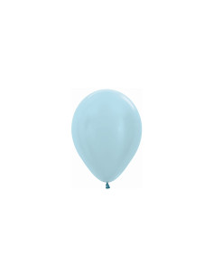 Globos látex satín azul 30cm. 50ud | Ducaval | envíos 24/48h