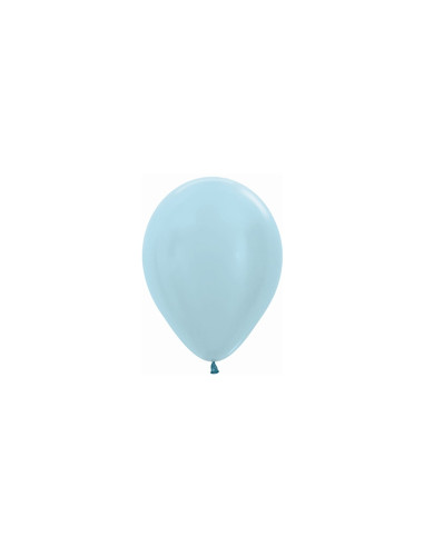 Globos látex satín azul 30cm. 50ud | Ducaval | envíos 24/48h