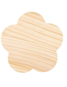 Madera forma flor 20cm | Ducaval | Envías 24/48 horas 