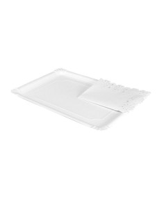 Bandeja cartón con blonda blanco rect. 25x34cm | Ducaval | 2448 h en