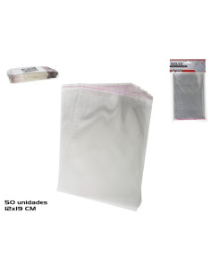 Bolsa celofan x50 adhesivo 12x19 cm | Ducaval | Envías 24/48 horas 