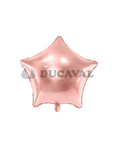 Globo foil estrella rosa dorado 70cm