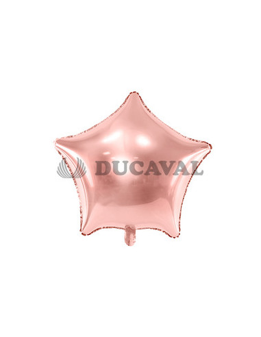 Globo foil estrella rosa dorado 70cm