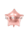 Globo foil estrella rosa dorado 70cm