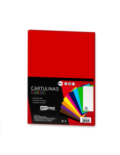 Cartulina rojo 50x65cm | Ducaval | Envíos 24/48h