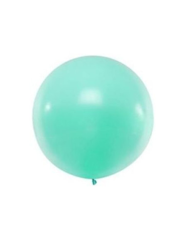 Globo látex redondo verde menta 1 metro