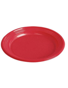 Plato reutilizable postre rojo 17 cm 12 und | Ducaval | Envías 24/48 
