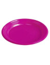 Plato reutilizable postre rosa 17 cm 12 und | Ducaval | Envías 24/48 
