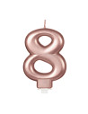 Vela color oro rosado nº8 | Ducaval | Envíos 24/48 horas
