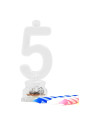 Portavela led nº 5 con 4 velas 13 cm | Ducaval | Envíos 24/48 horas