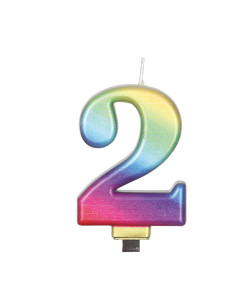 Vela multicolo número 2 | Ducaval | Envíos 24/48 horas