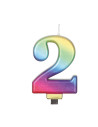 Vela multicolo número 2 | Ducaval | Envíos 24/48 horas