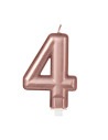 Vela color oro rosado nº4 | Ducaval | Envíos 24/48 horas