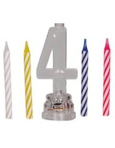 Portavela Led nº 4 con 4 velas 13 cm. Ducaval Envios 2448 horas